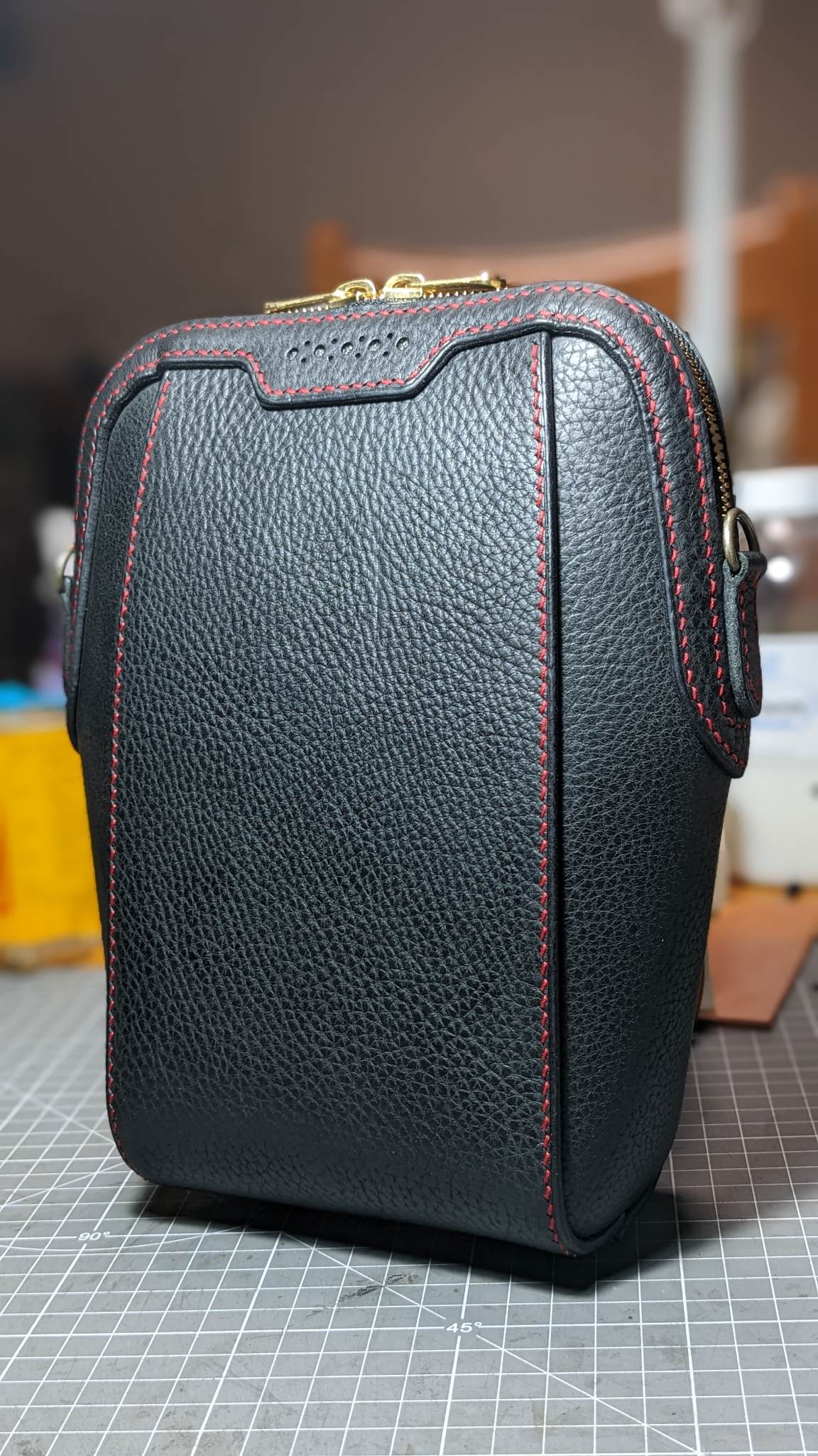 Shopping Bag build along PDF pattern/leather bag pattern/PDF Pattern/tutorial video included/with stitching holes(3.85mm)