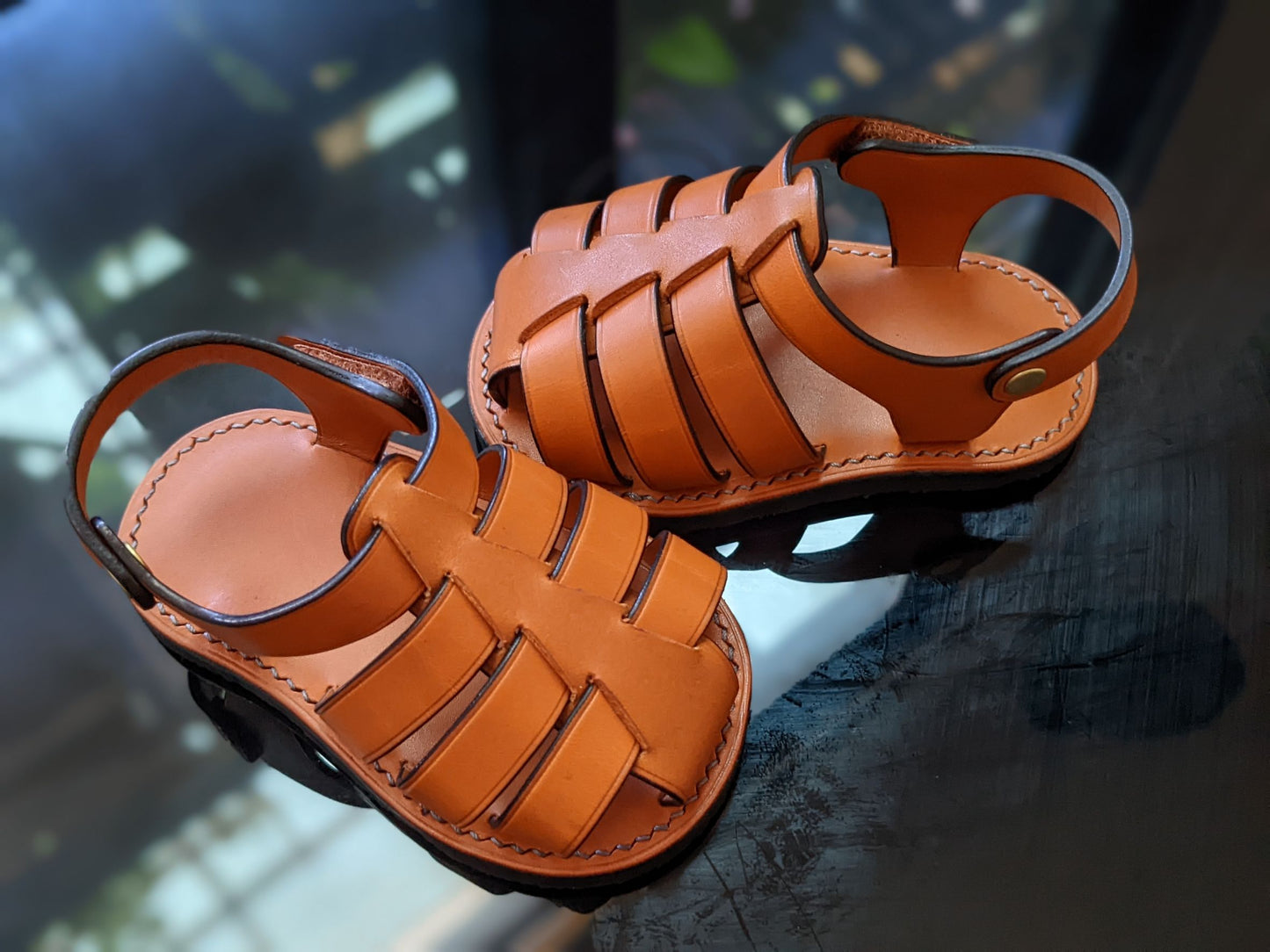 Greek sandals for kids/leather DIY PDF pattern/foot length 12 & 14cm/