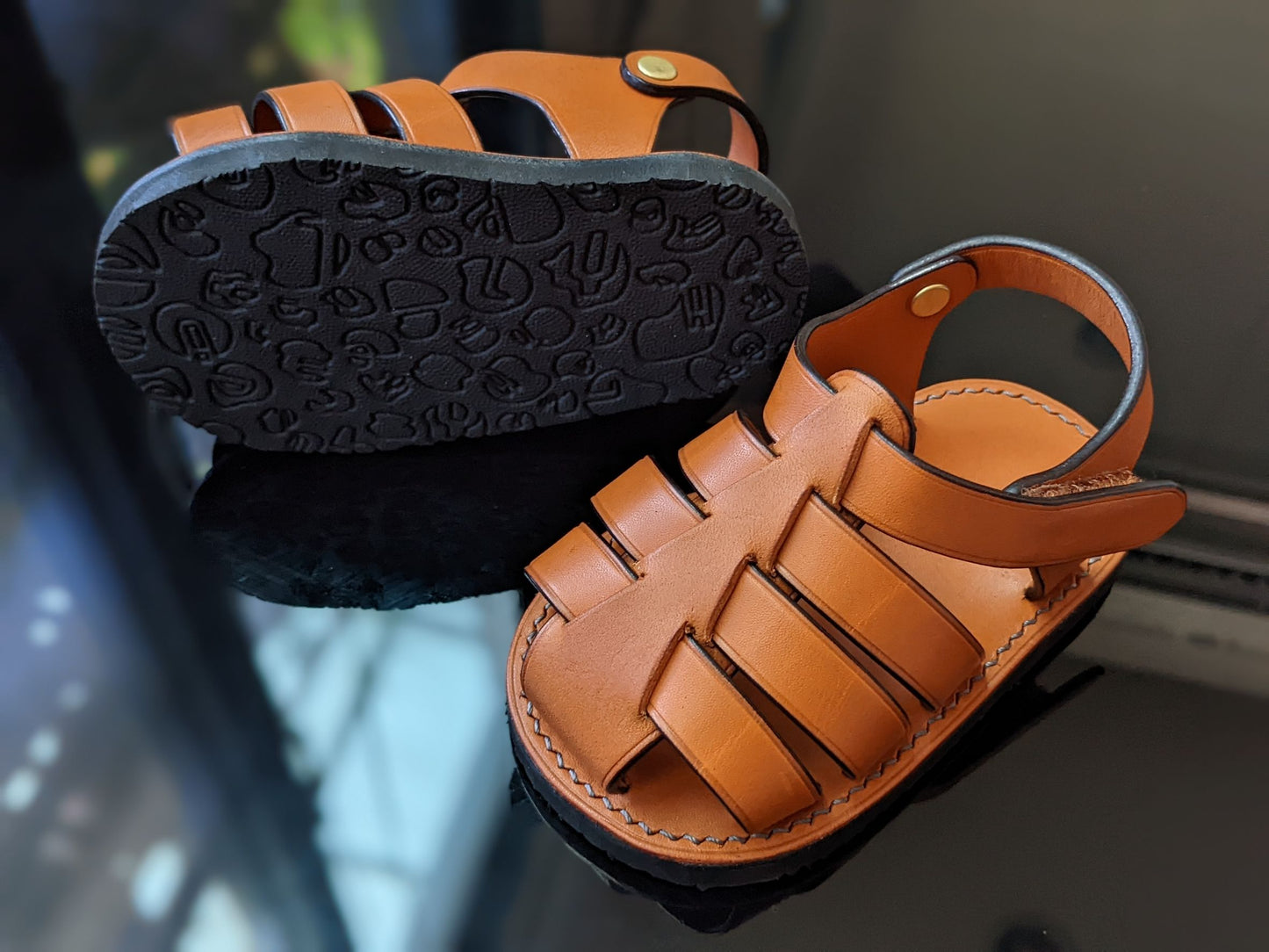 Greek sandals for kids/leather DIY PDF pattern/foot length 12 & 14cm/