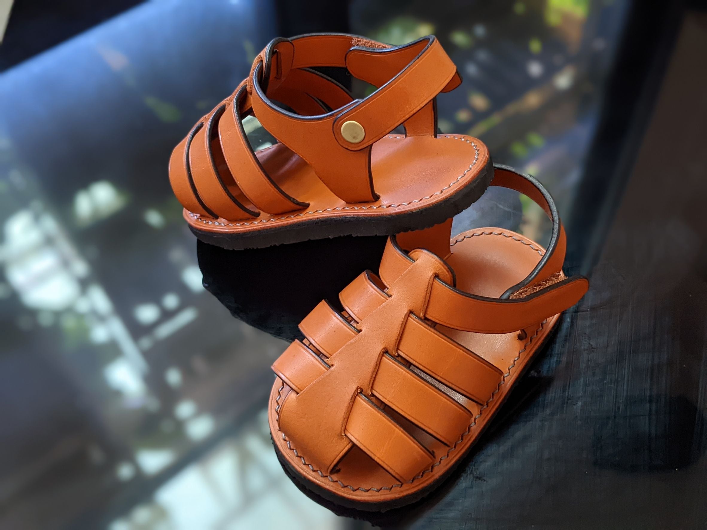 Leather sandals hot sale for kids