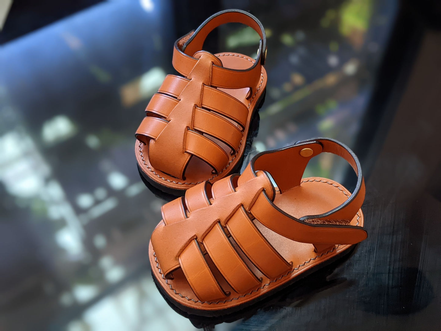 Greek sandals for kids/leather DIY PDF pattern/foot length 12 & 14cm/