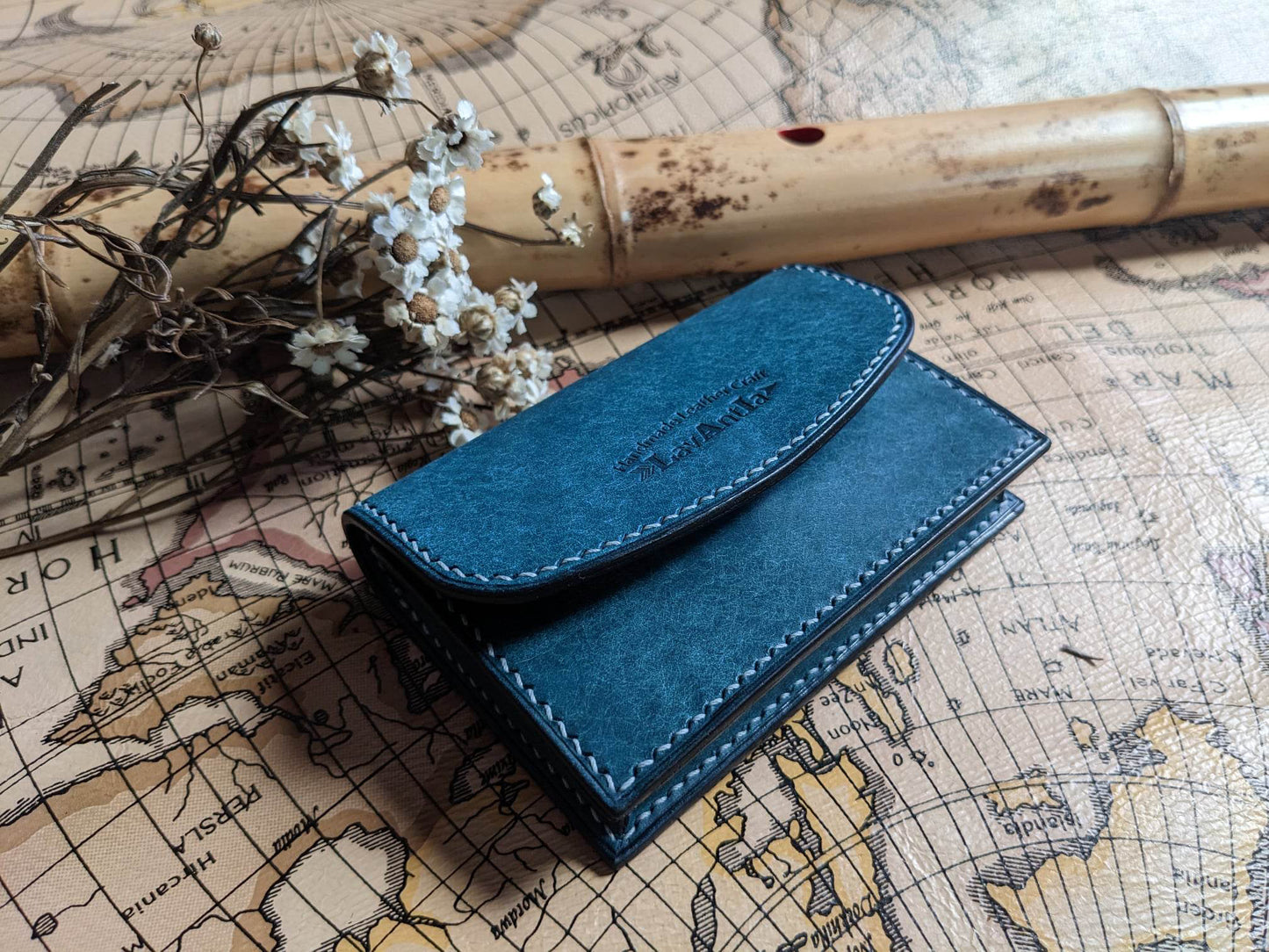 3 types Build along Leather business card holder pdf pattern tutorial included/PDF Pattern/digital pattern/3.38mm/with stitching hole marks