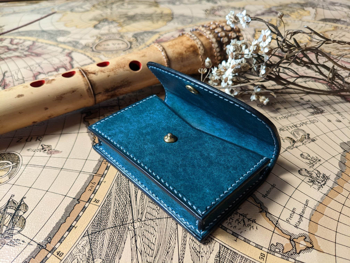 3 types Build along Leather business card holder pdf pattern tutorial included/PDF Pattern/digital pattern/3.38mm/with stitching hole marks