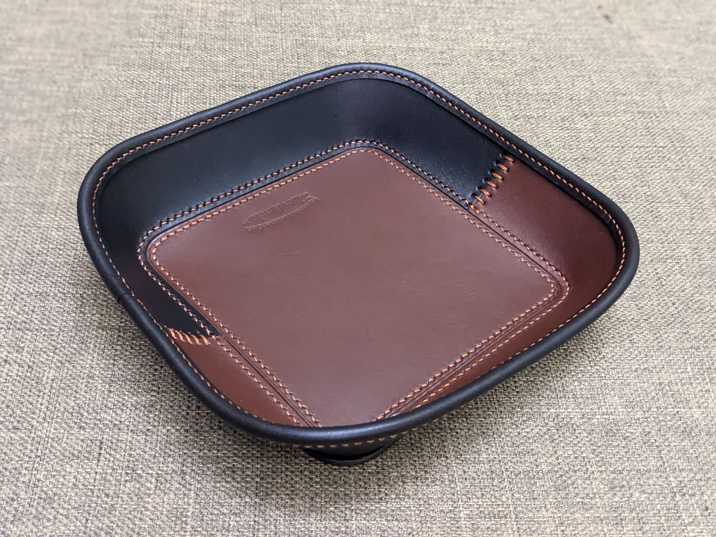 Luxury square leather tray build along PDF pattern/digital pattern/with tutorial video/with hole marks(hole spacing 3.38mm)