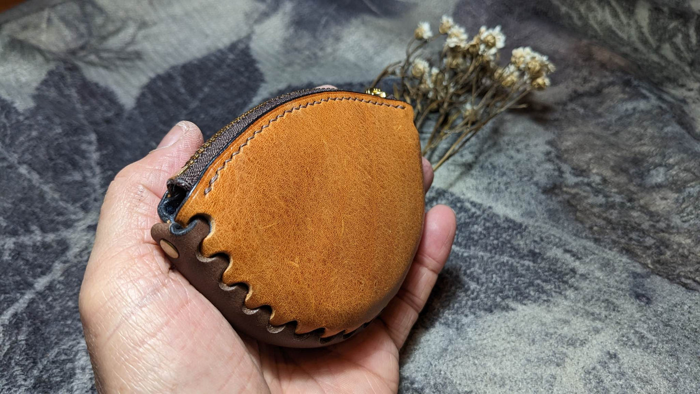 3 types Scallop zip purse PDF pattern/with tutorial/hole spacing 3.38mm/