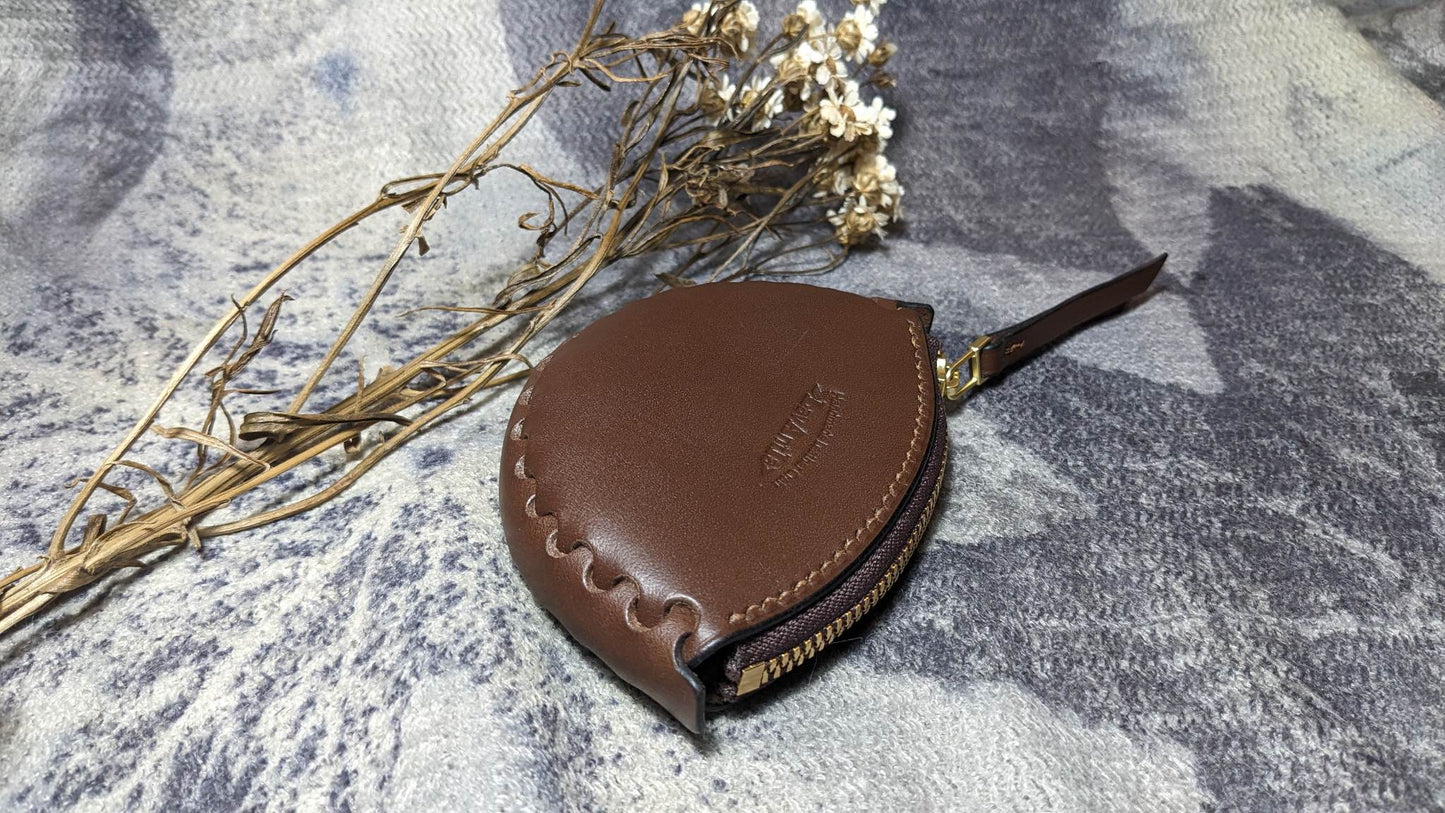 3 types Scallop zip purse PDF pattern/with tutorial/hole spacing 3.38mm/