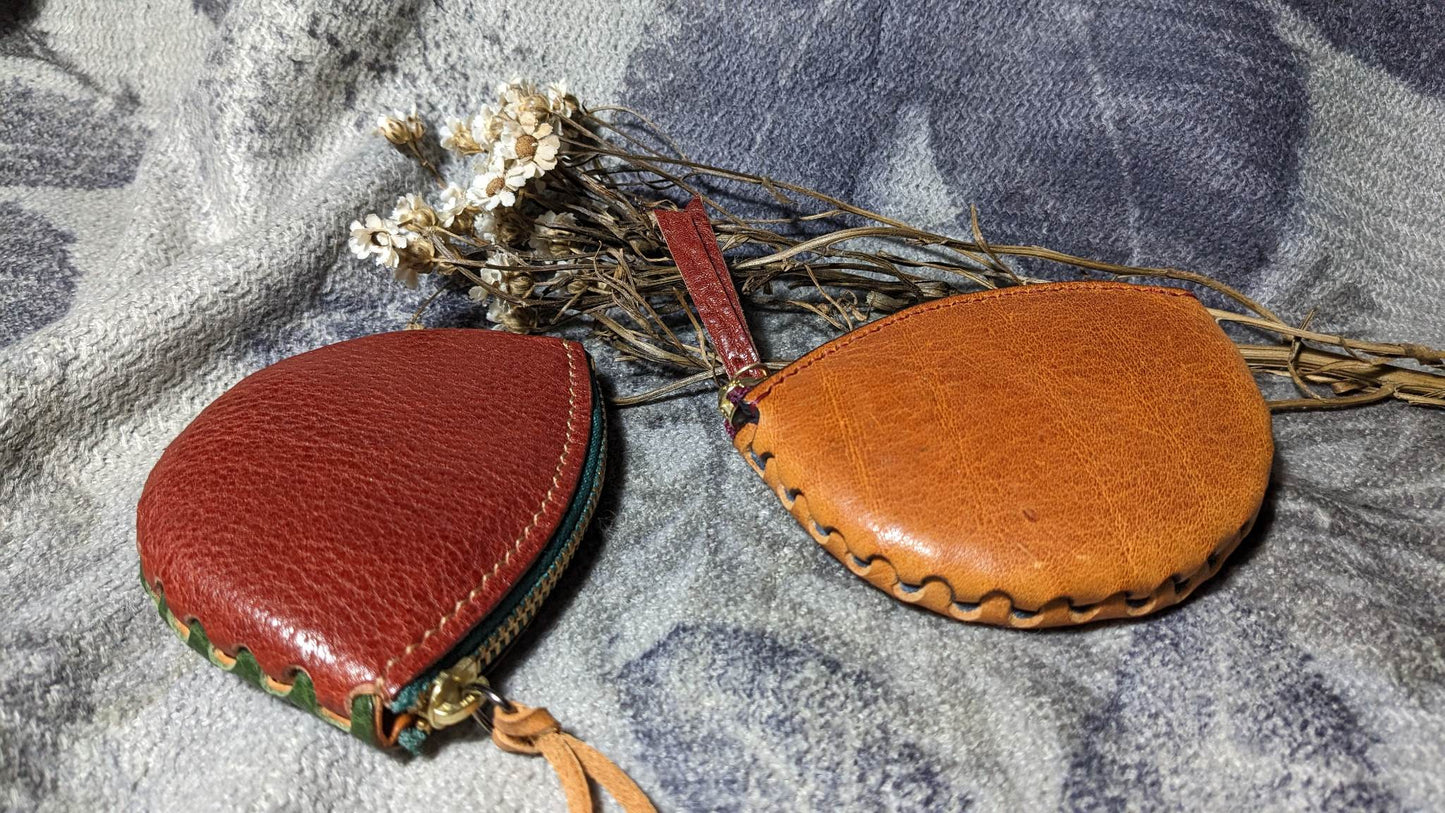 3 types Scallop zip purse PDF pattern/with tutorial/hole spacing 3.38mm/