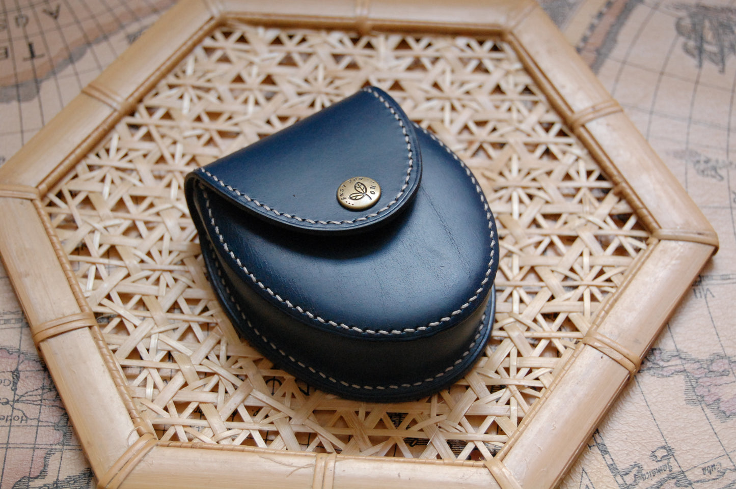 2 sizes Oval Leather Purse PDF pattern(hole spacing 3.38mm)/A4, letter