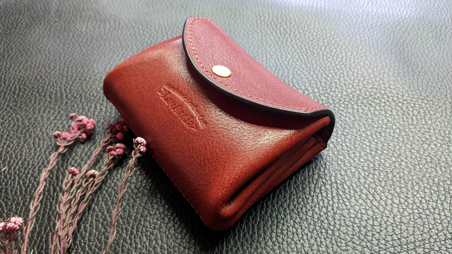 Venus leather purse build along PDF pattern/with tutorial, stitching hole marks/ hole spacing 3.38mm/A4, Letter