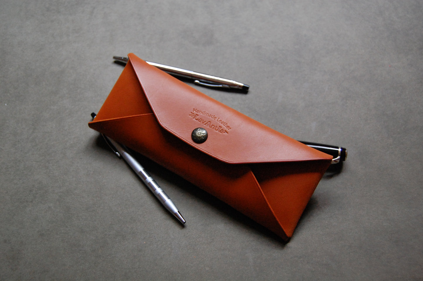 PDF pattern for leather pen case/with instruction/with hole marking(hole spacing 3.38mm)