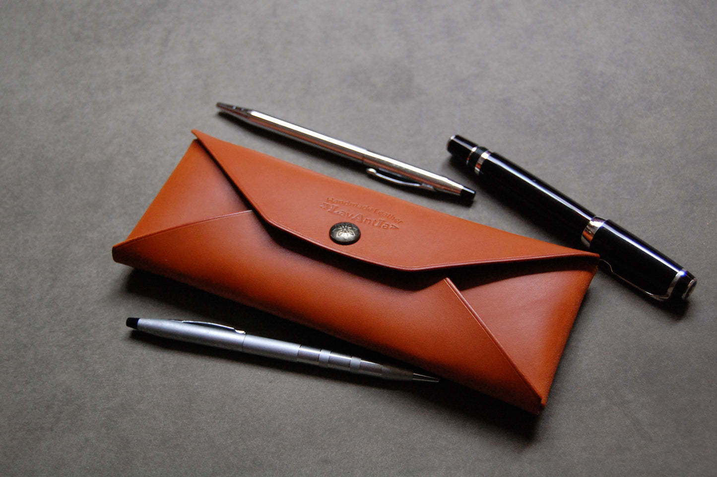 PDF pattern for leather pen case/with instruction/with hole marking(hole spacing 3.38mm)