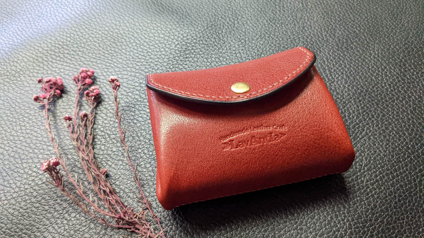 Venus leather purse build along PDF pattern/with tutorial, stitching hole marks/ hole spacing 3.38mm/A4, Letter