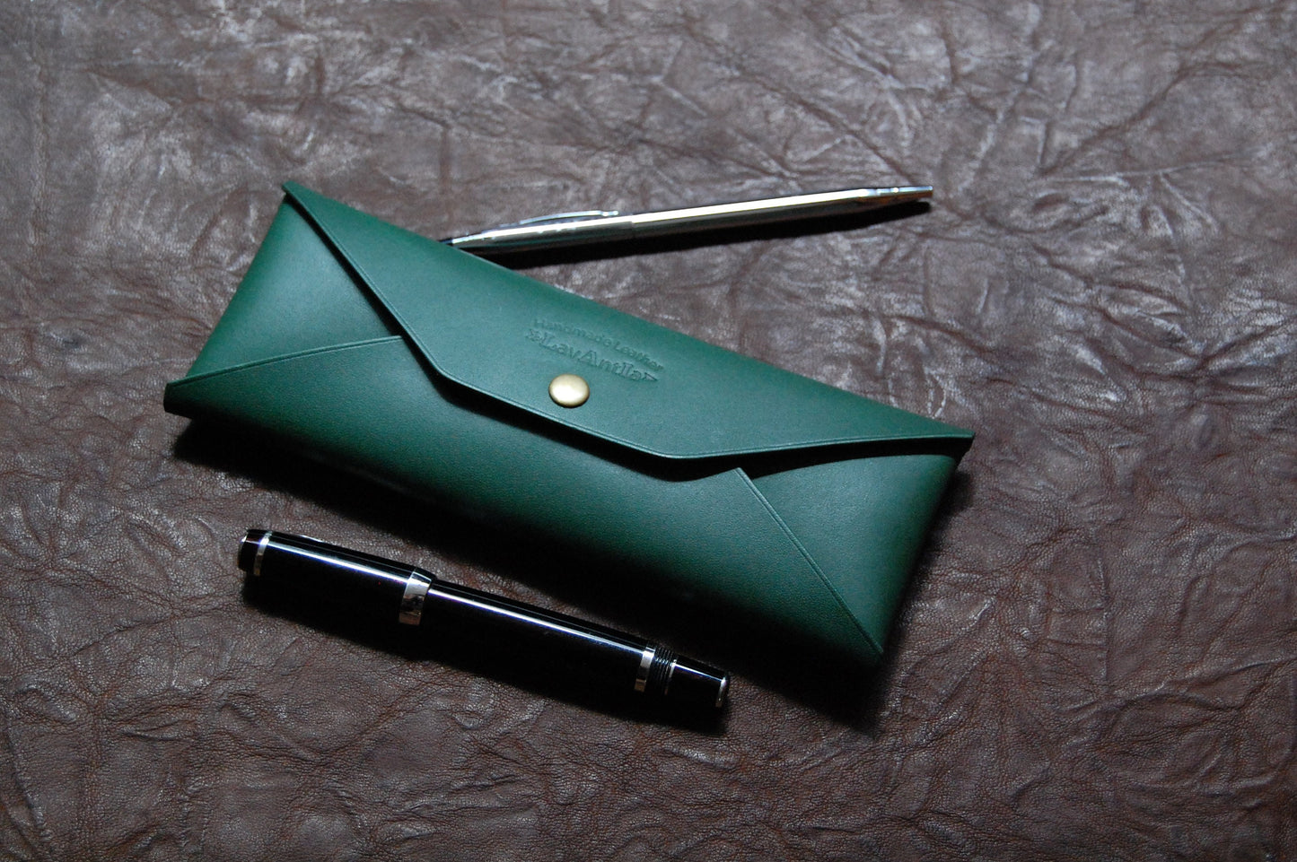 PDF pattern for leather pen case/with instruction/with hole marking(hole spacing 3.38mm)