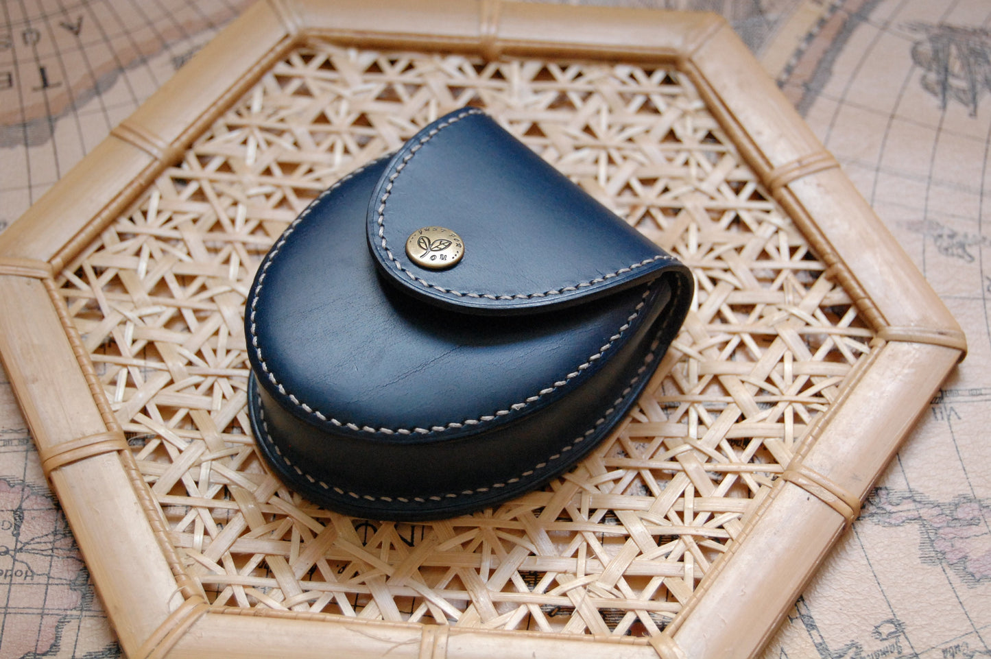 2 sizes Oval Leather Purse PDF pattern(hole spacing 3.38mm)/A4, letter