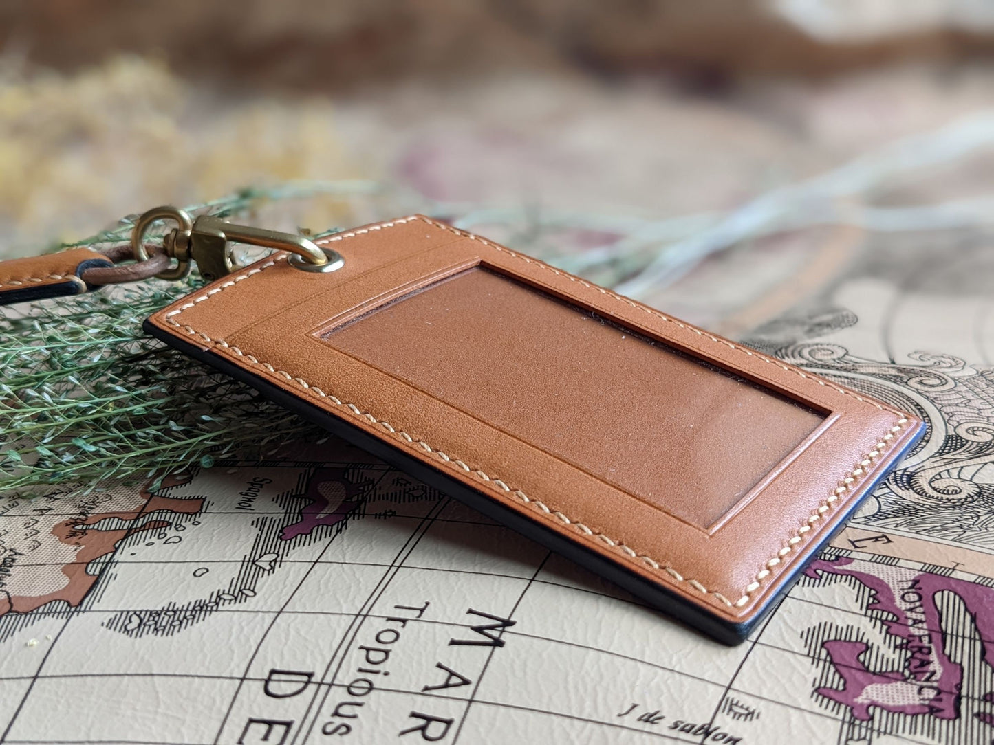 Leather exquisite ID card holder pattern with video tutorial instruction/build along leather ID card holder/PDF pattern/digital pattern